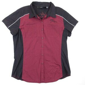 Harley Davidson Shop Mechanic Shirt Women's Size L